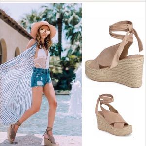 Marc Fisher Andira platform wedge sandals